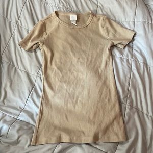 H&M Tan/Brown Fitted Shirt